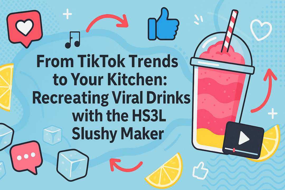 From TikTok Trends to Your Kitchen: Recreating Viral Drinks with the HS3L Slushy Maker