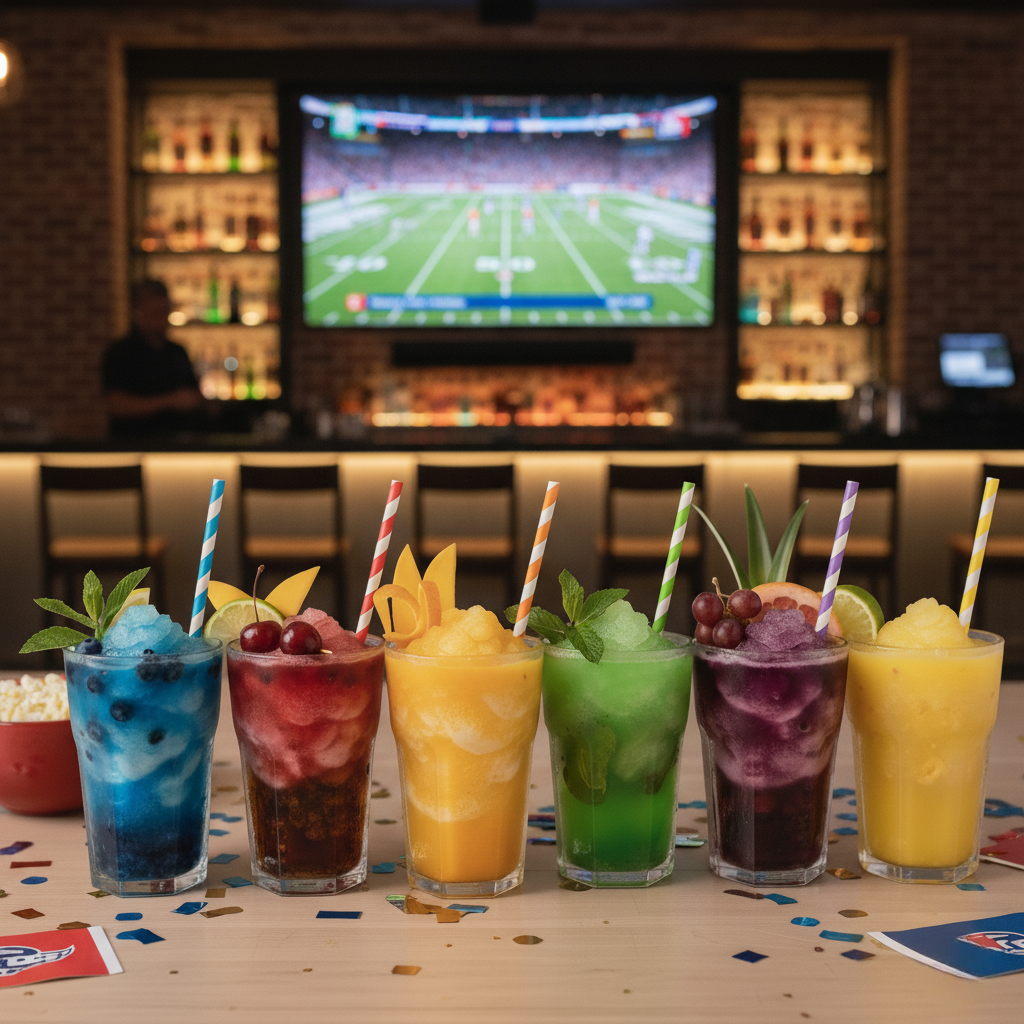 Game-Day Watch Party Slush Bar: 6 Team-Color Recipes You Can Make in 15 Minutes