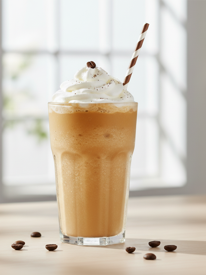 Iced Vanilla Latte Slush | Smooth, Balanced & Cooling