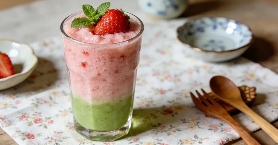 Strawberry Matcha Slushy Recipe