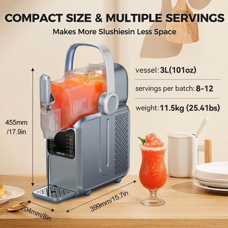 Home Slushy Maker with Handle, 3L | Precise Cooling & Quick Frozen Drink Machine | GSEICE