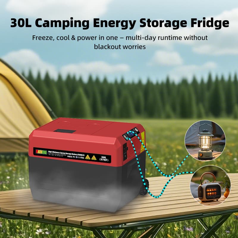 GSEICE 30L Camping Fridge with Energy Storage | USB/Type-C Power Out