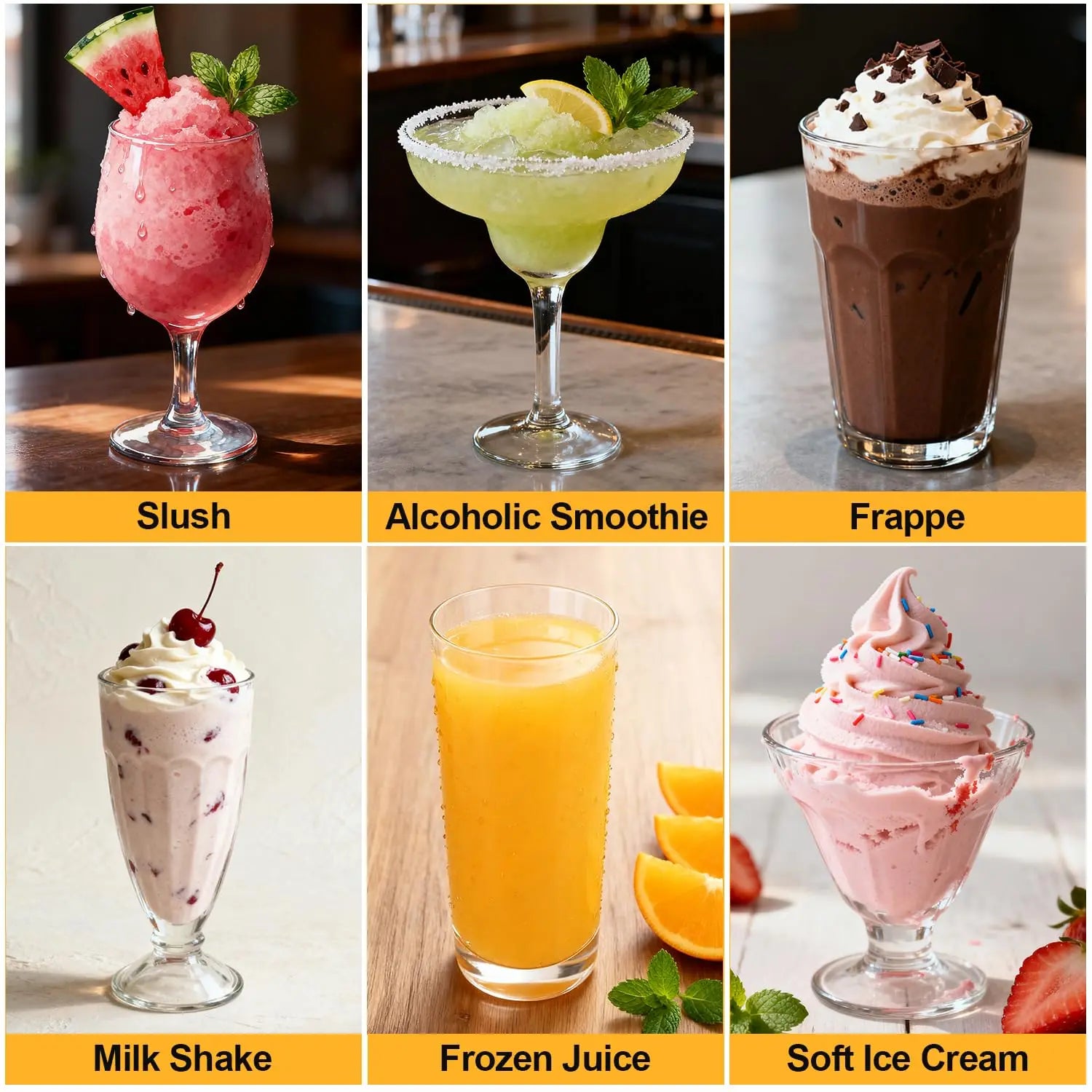 2-in-1 Ice Cream & Slushy Maker with Handle, 3L | Precise Cooling & Quick Frozen Drink Machine